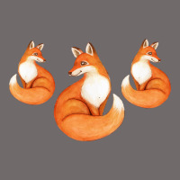 Three Little Foxes In Fox Family I Gift Urban Heavy Tee | Teevron