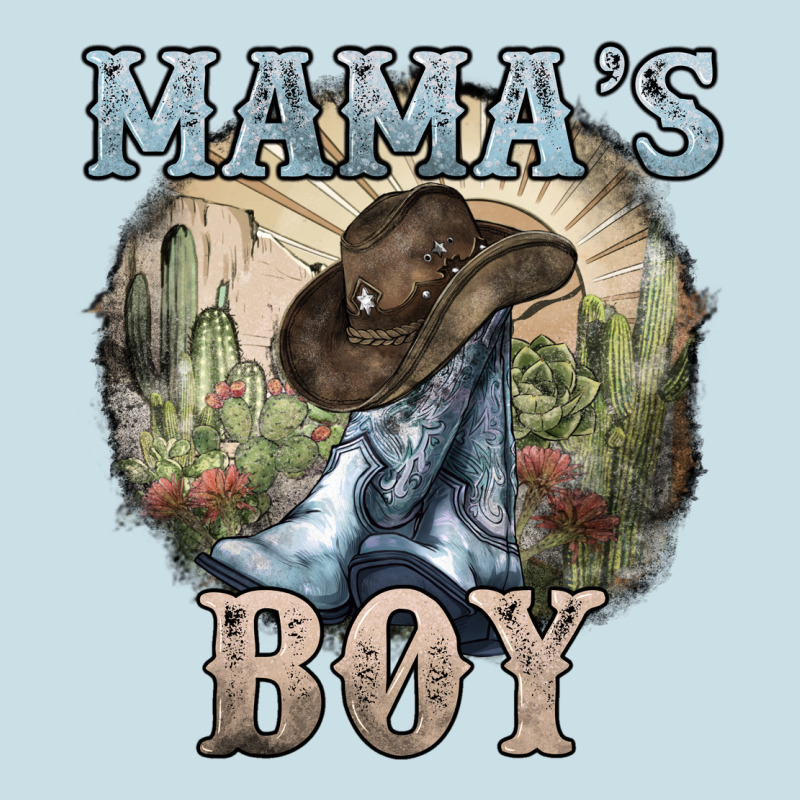 Mamas Boy Western Cowboy Boots Cactus Ladies Tee by NancyCooperArtShop | Teevron
