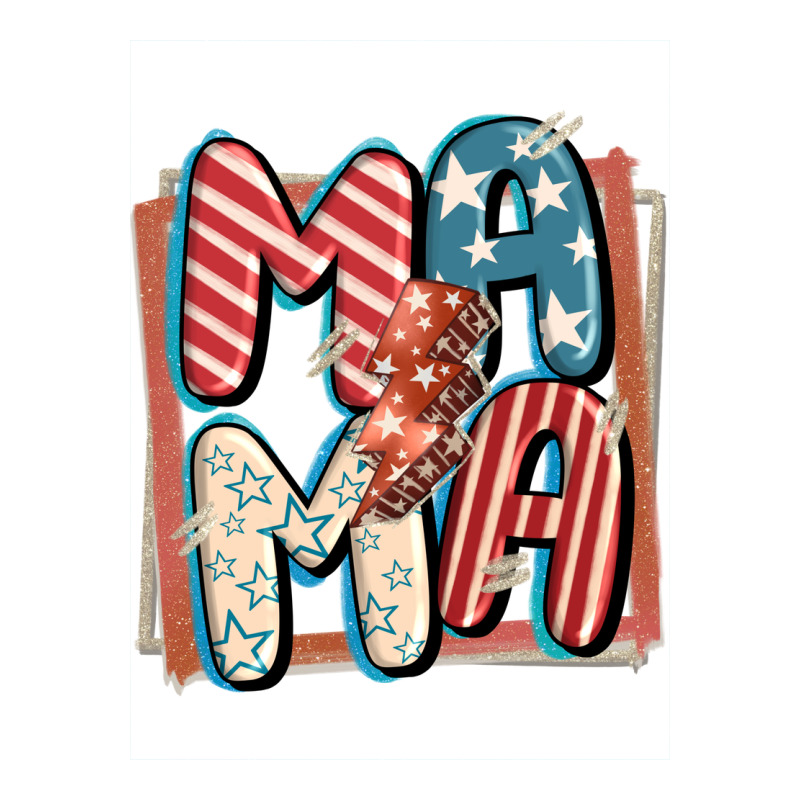 4th Of July Mama With Lightning Bolt Zipper Hoodie by FaDigitalArtStudio | Teevron