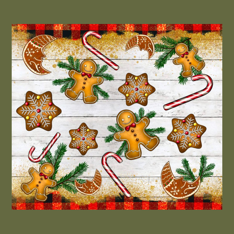 Christmas Gingerbread Cookies And Candy Cane Long Sleeve Tee by NancyCooperArtShop | Teevron