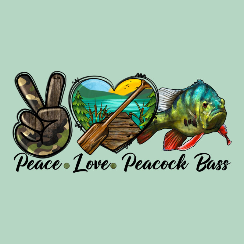 Peace Love Peacock Bass Classic Tee by LillyAllenDesigns | Teevron