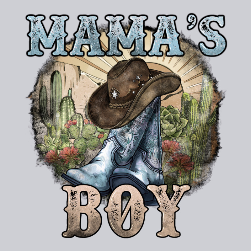 Mama's Boy Western Cowboy Boots Cactus Heavyweight Sweatshirt by HowdyJamesFarm | Teevron