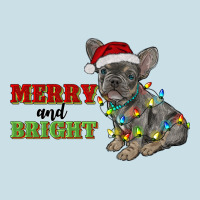 Merry And Bright French Bulldog Ladies Tee | Teevron