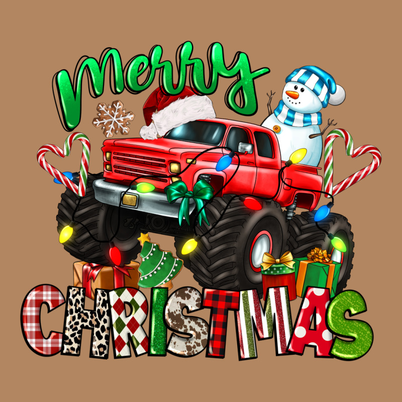 Merry Christmas Monster Truck Long Sleeve Tee by texasbilliewilder | Teevron