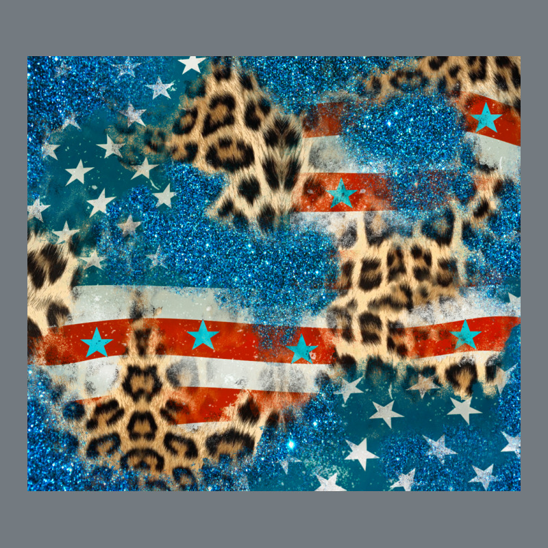 Leopard Glitter American Flag Heavyweight Sweatshirt by CowGirlArtShop | Teevron
