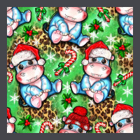 Christmas Cute Hippo Sitting Long Sleeve Tee | Teevron