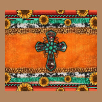 Sunflowers Cross Aztec Pattern Long Sleeve Tee | Teevron