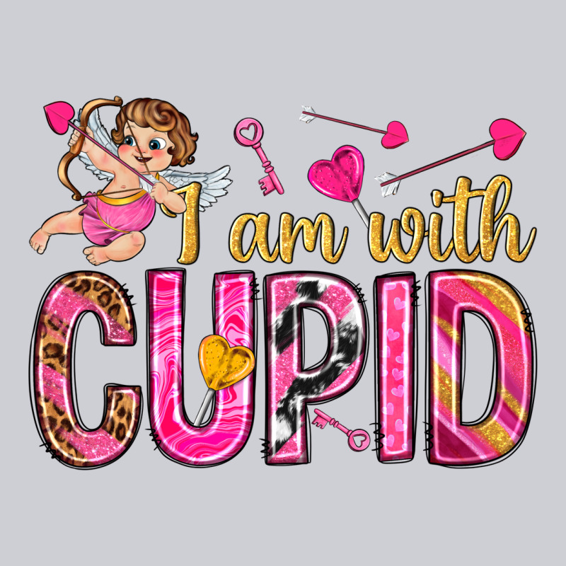 I Am With Cupid I Am With Cupid Valentine's Day Heavyweight Sweatshirt by HowdyJamesFarm | Teevron