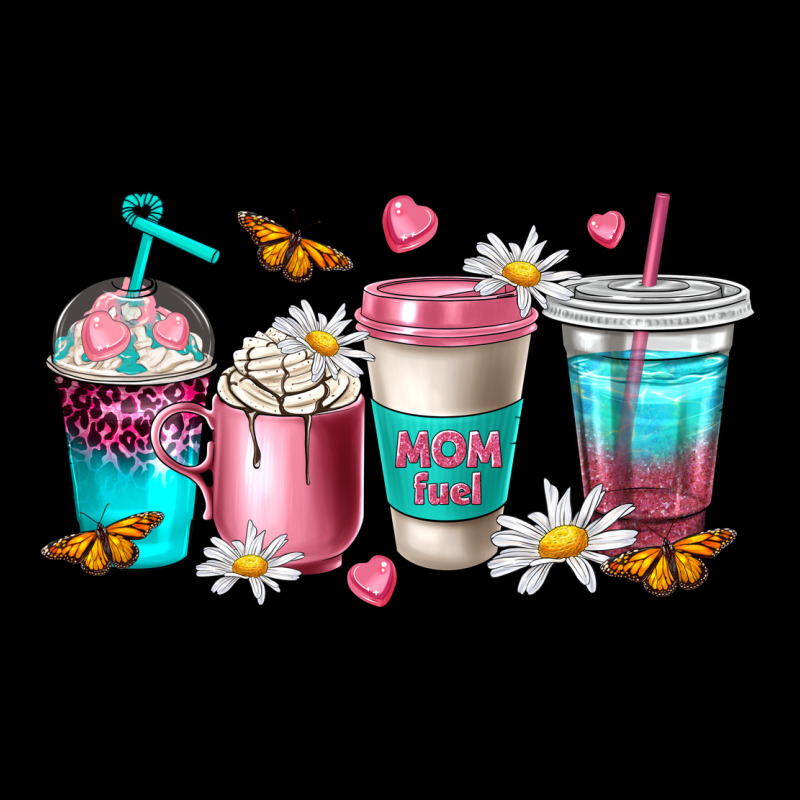Mom Fuel Coffee Cups Ladies Tee by NancyCooperArtShop | Teevron