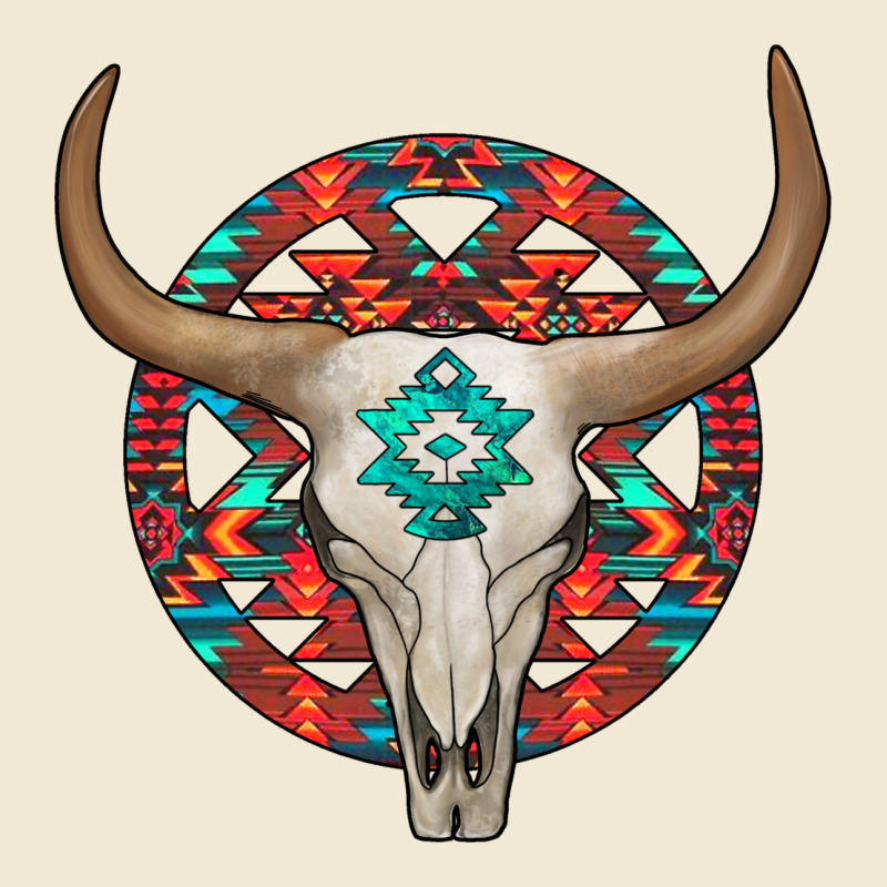 Turquoise Aztec Bullskull Premium Tee by JahusDesignShop | Teevron