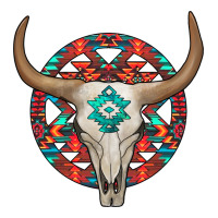 turquoise aztec bullskull | Teevron