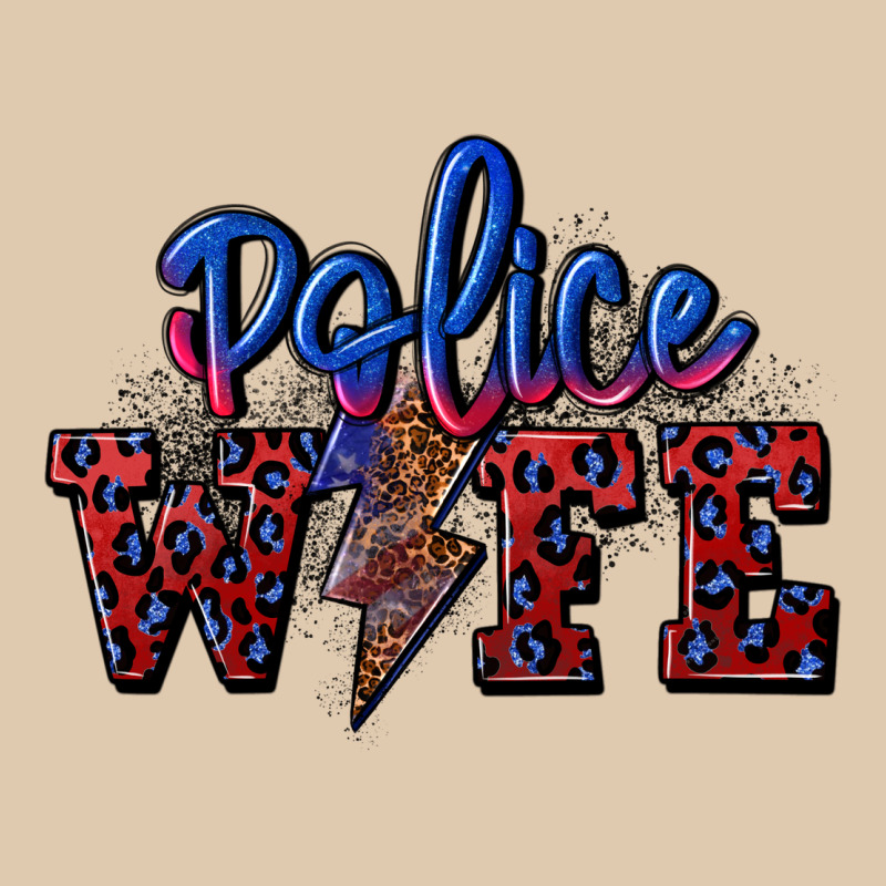 Police Wife With Lightning Bolt Heavyweight Sweatshirt by CowGirlArtShop | Teevron