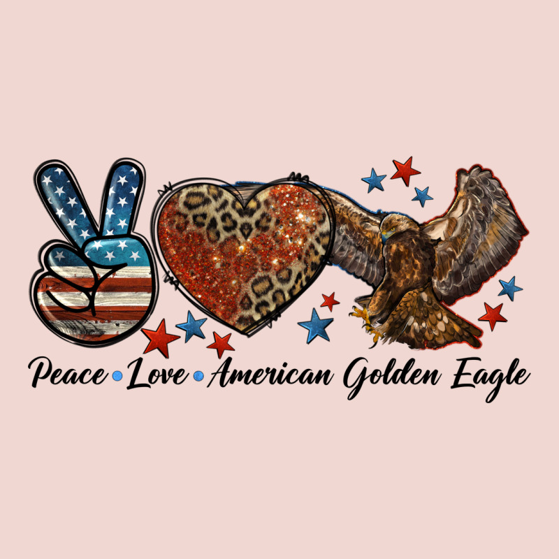 Western Peace Love American Golden Eagle Premium Sweatshirt by LillyAllenDesigns | Teevron