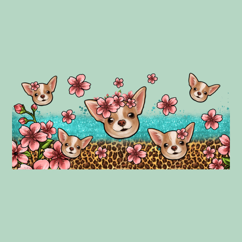 Floral Chihuahua Dogs Classic Tee by Jasminsmagicworld | Teevron