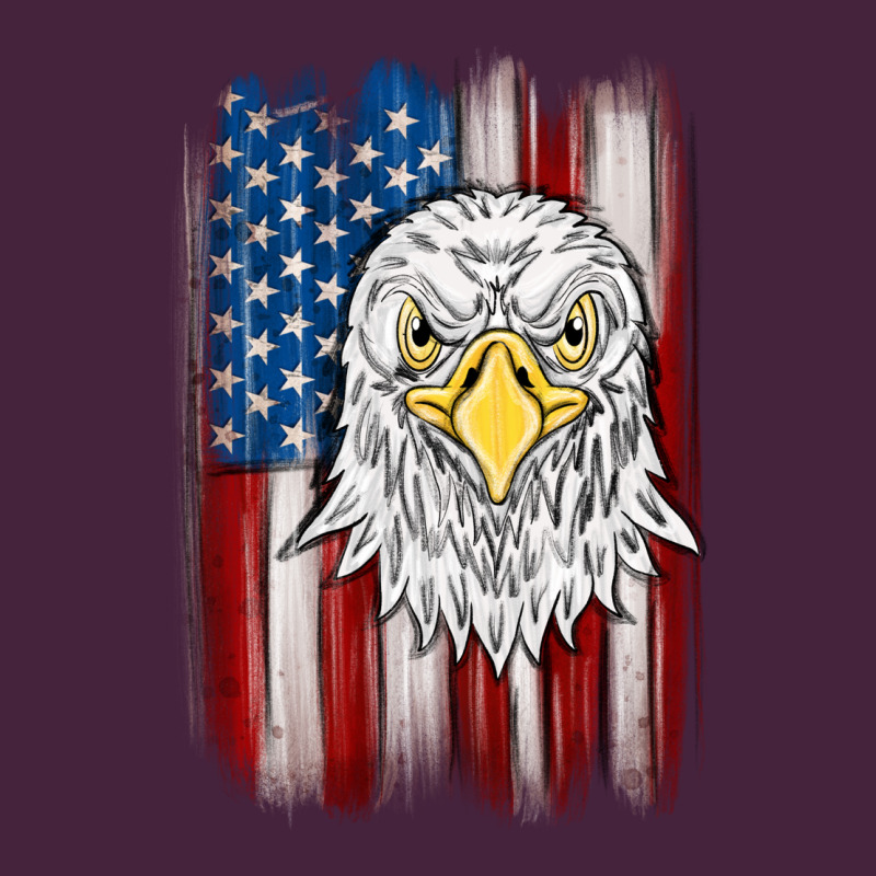 American Flag Eagle Premium Tee by MaliasSmallBusiness | Teevron