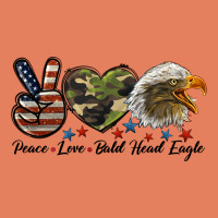 Peace Love Bald Head Eagle Classic Tee | Teevron