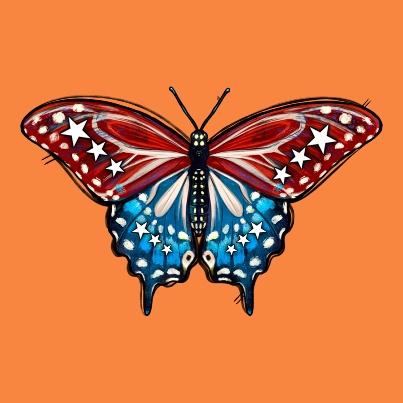 Patriotic American Flag Butterfly 4th Of July Premium Sweatshirt by LillyAllenDesigns | Teevron