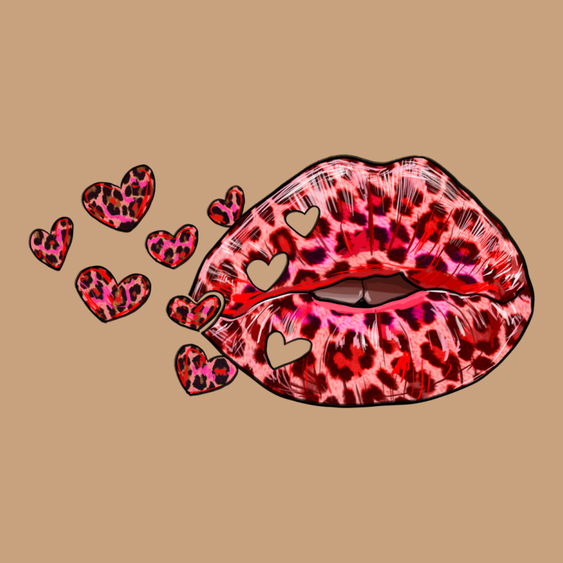 Kiss With Leopard And Hearts Vintage Tee by RanaPortraitStore | Teevron