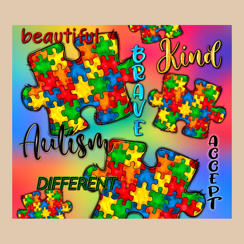 Autism Puzzle Piece Heavyweight Sweatshirt by CowGirlArtShop | Teevron