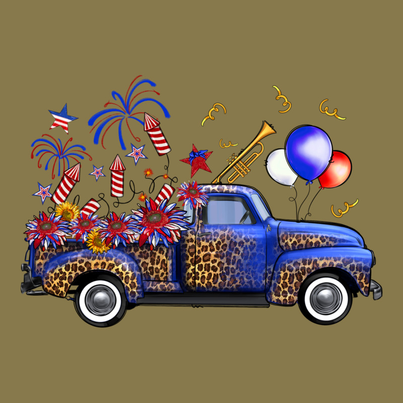 Western Truck Fourth Of July Premium Hoodie by FaDigitalArtStudio | Teevron