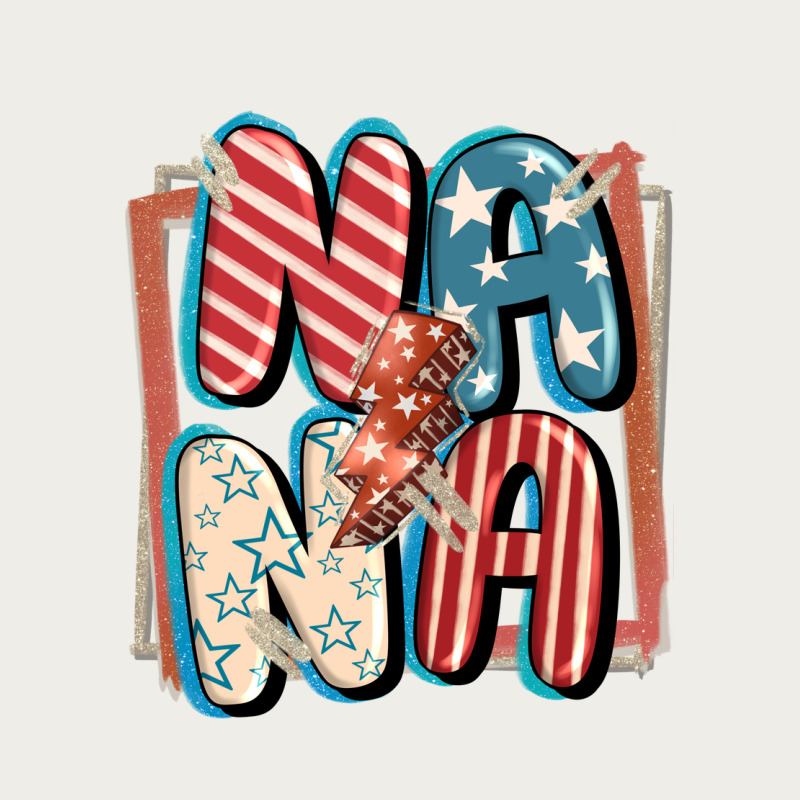 4th Of July Nana With Lightning Bolt Zipper Hoodie by FaDigitalArtStudio | Teevron