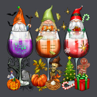 Hallothanksmas Wine Glasses And Gnomes Long Sleeve Tee | Teevron