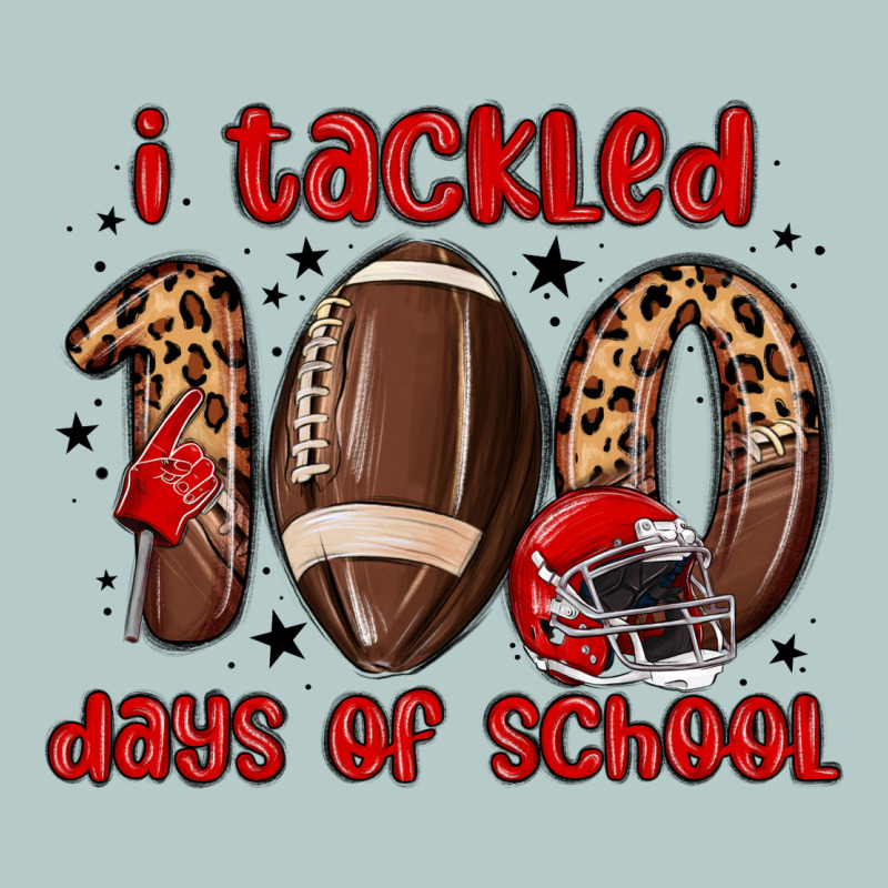 I Tackled 100 Days Of School Heavy Core Tee by MaliasSmallBusiness | Teevron
