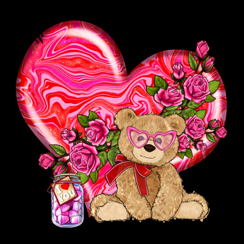 Valentines Heart With Bear Premium Tee by NancyCooperArtShop | Teevron