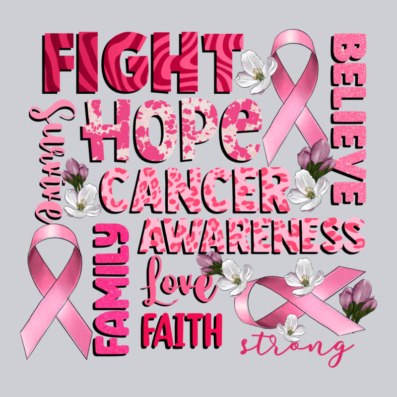 Cancer Awareness Fight Believe Hope Survive Heavyweight Sweatshirt by CowGirlArtShop | Teevron