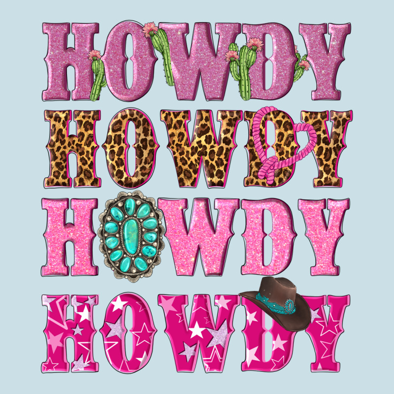 Pink Howdy Howdy Howdy Ladies Tee by NancyCooperArtShop | Teevron