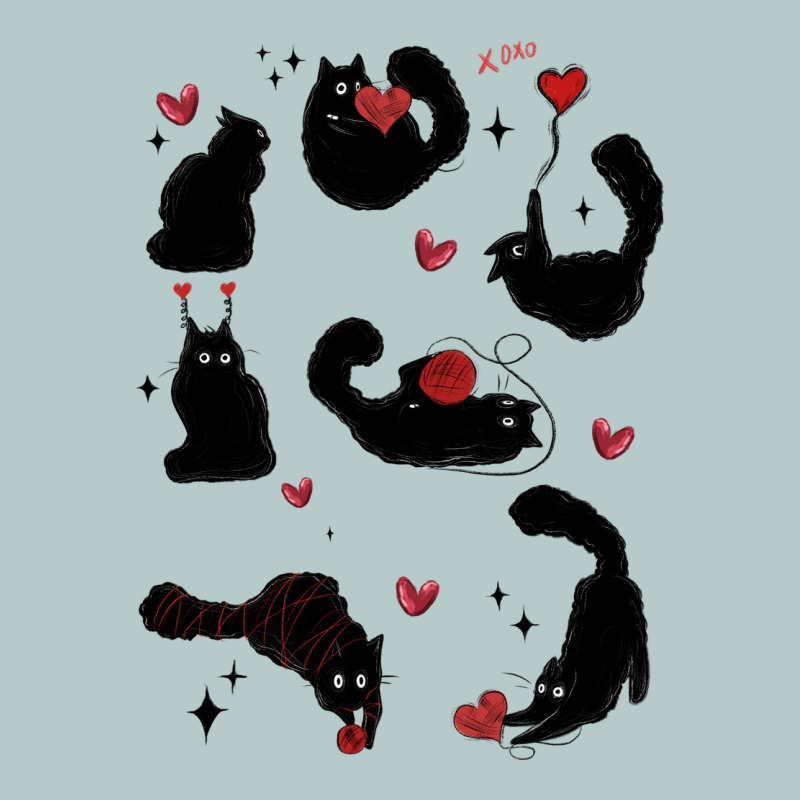 Valentine Cat Heavy Core Tee by MaliasSmallBusiness | Teevron