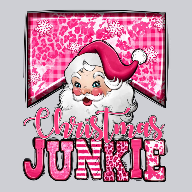 Pink Christmas Junkie Santa Claus Classic Tee by Jasminsmagicworld | Teevron