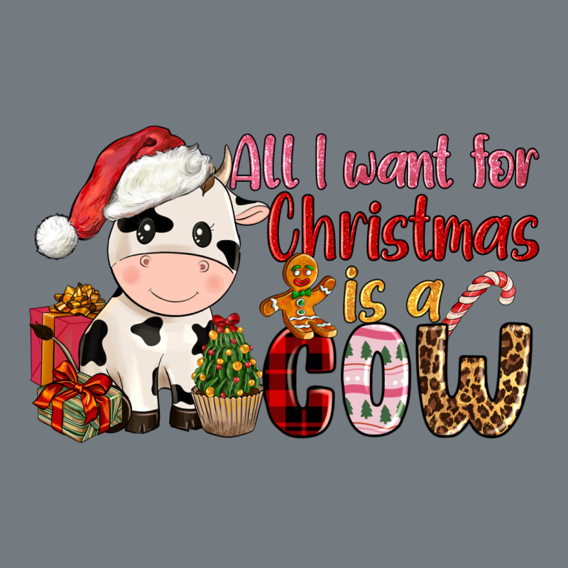 All Want For Christmas Is A Cow Heavyweight Sweatshirt by CowGirlArtShop | Teevron