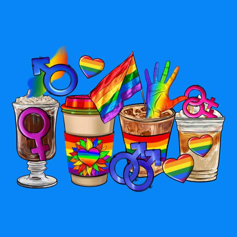 Lgbt Coffee Cups Zipper Hoodie by FaDigitalArtStudio | Teevron