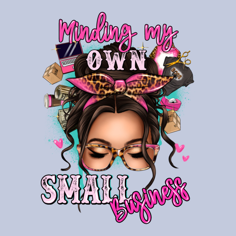 Minding My Own Small Business Messy Bun Long Sleeve Tee by texasbilliewilder | Teevron