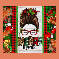 Christmas Merry Mama Messy Bun Classic Tee | Teevron