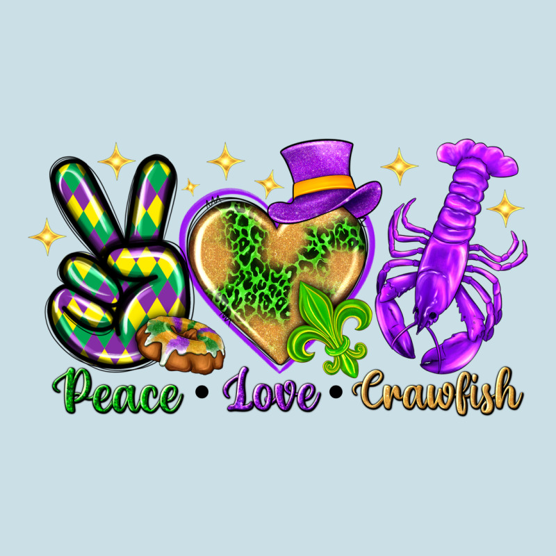 Peace Love Crawfish Ladies Tee by NancyCooperArtShop | Teevron