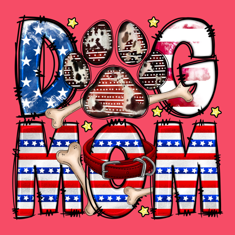 American Dog Mom Premium Sweatshirt by CowhideDigitalArt | Teevron