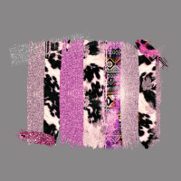 Purple Glitter Cowhide Pattern Brushstrokes Vintage Tee | Teevron