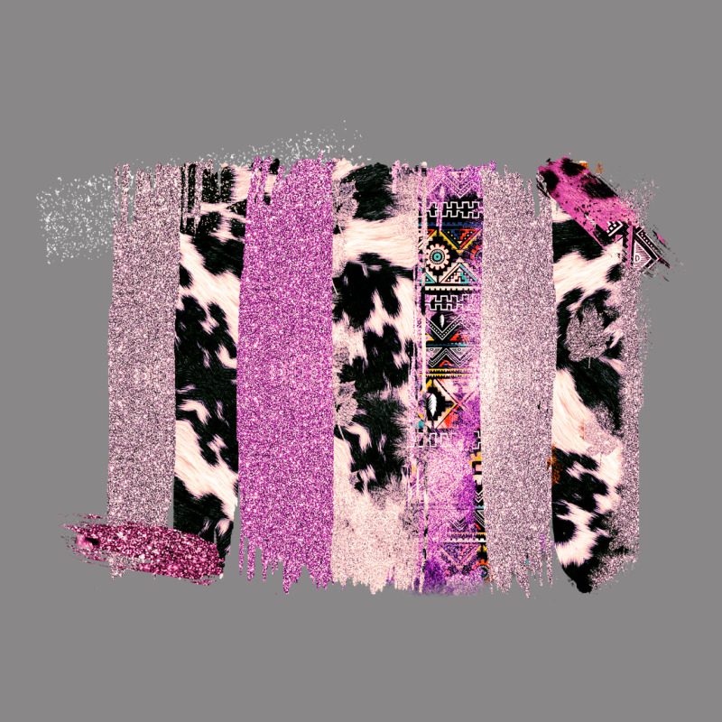 Purple Glitter Cowhide Pattern Brushstrokes Vintage Tee by Bettercallsaul | Teevron