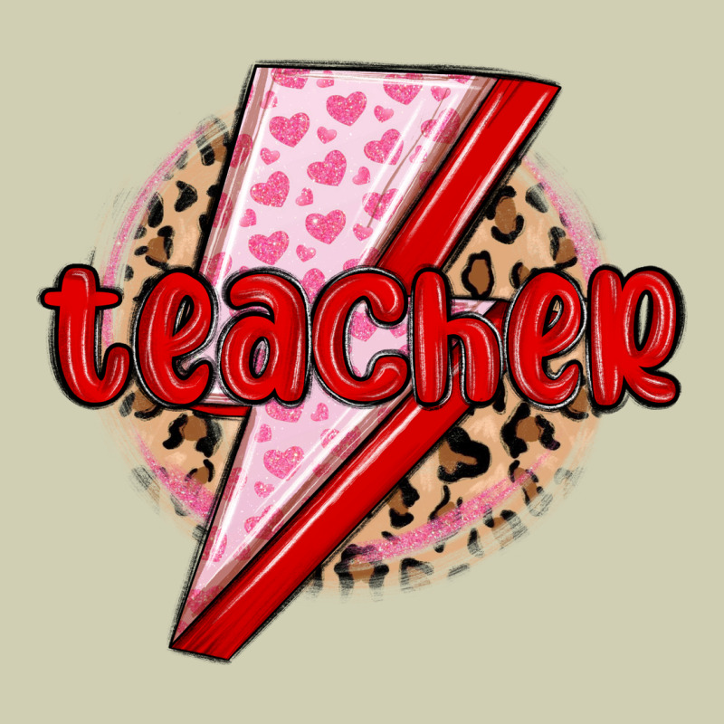 Teacher Lightning Bolt Valentines Day Heavy Core Tee by MaliasSmallBusiness | Teevron