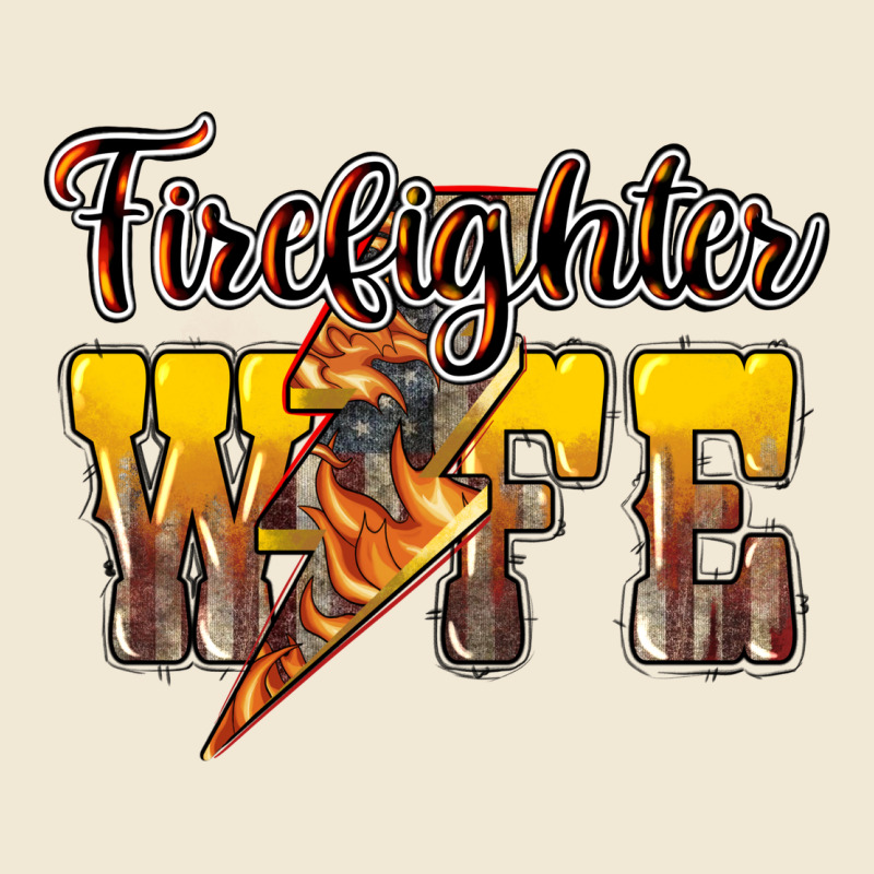 Firefighter Wife Lightning Bolt Premium Tee by NancyCooperArtShop | Teevron