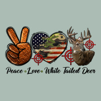 Peace Love White Tailed Deer Classic Tee | Teevron