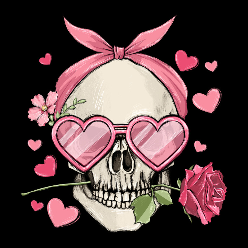 Valentine's Day Skull Heavy Core Tee by MaliasSmallBusiness | Teevron