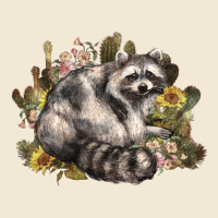 Floral Racoon Western Premium Tee | Teevron