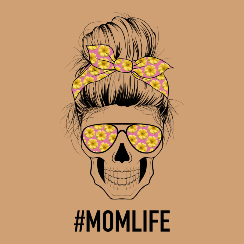 Yellow Flower On Pink Background Mom Skull Vintage Tee by Bettercallsaul | Teevron