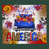 Fourth Of July America Truck Zipper Hoodie | Teevron