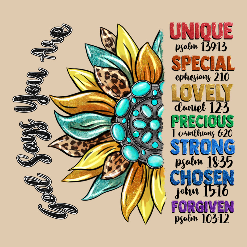God Says You Are Unique Heavyweight Sweatshirt by CowGirlArtShop | Teevron