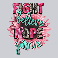 Fight Believe Hope Survive Cancer Awareness Heavyweight Sweatshirt | Teevron