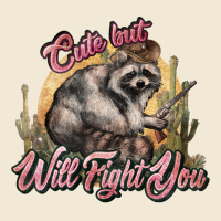 Cute But Will Fight You Racoon Western Premium Tee | Teevron